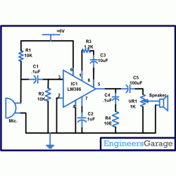 Two Way Intercom Circuit Diagram - EngineersGarage